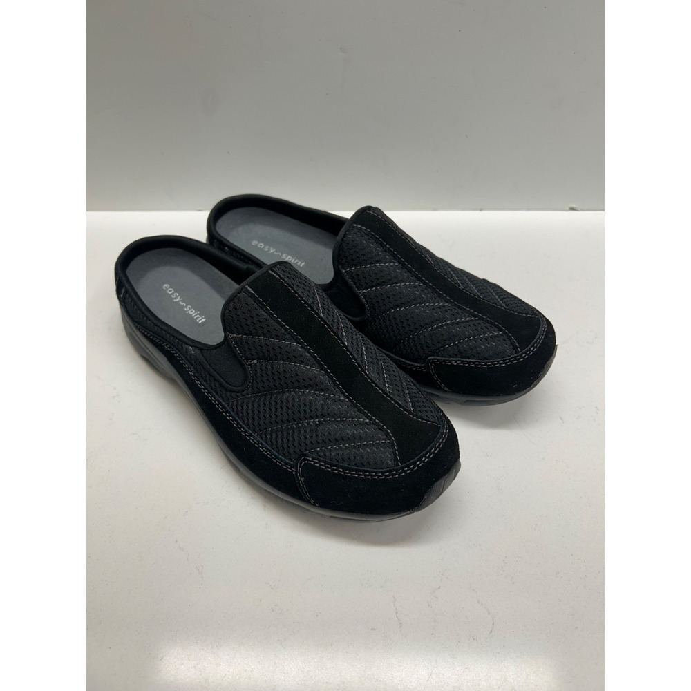 Easy Spirit Black Slip On Mules Size 8.5